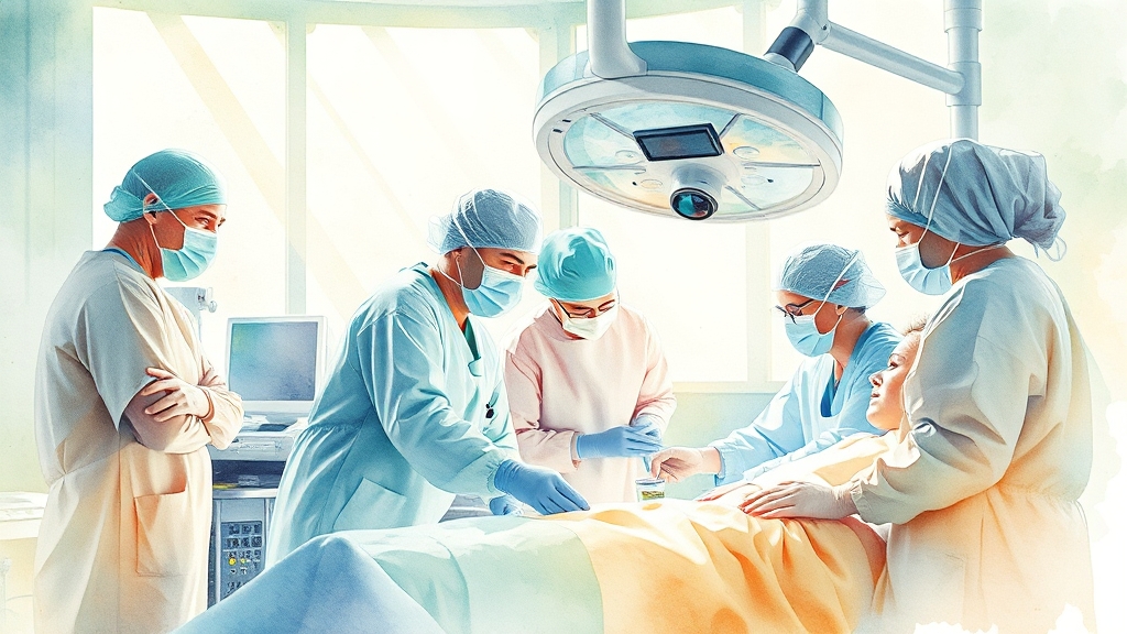 대장암, 어떻게 치료하나요? (watercolor 스타일)