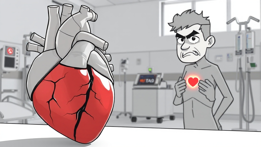 협심증 유사 증상 감별 (illustration 스타일)