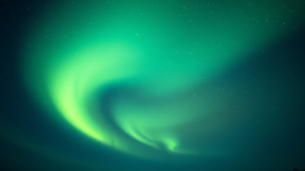 옐로나이프, 오로라 성지 (watercolor 스타일)