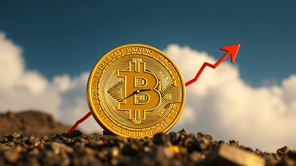 비트코인 반감기: 영향 및 전망 (realistic 스타일)