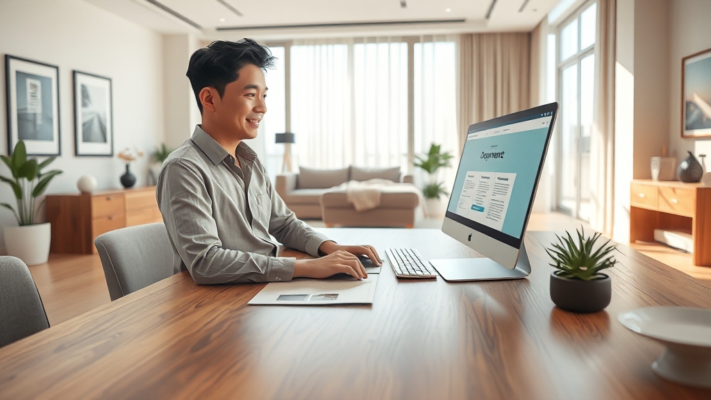 전세보증보험 신청 방법 안내 (realistic 스타일)