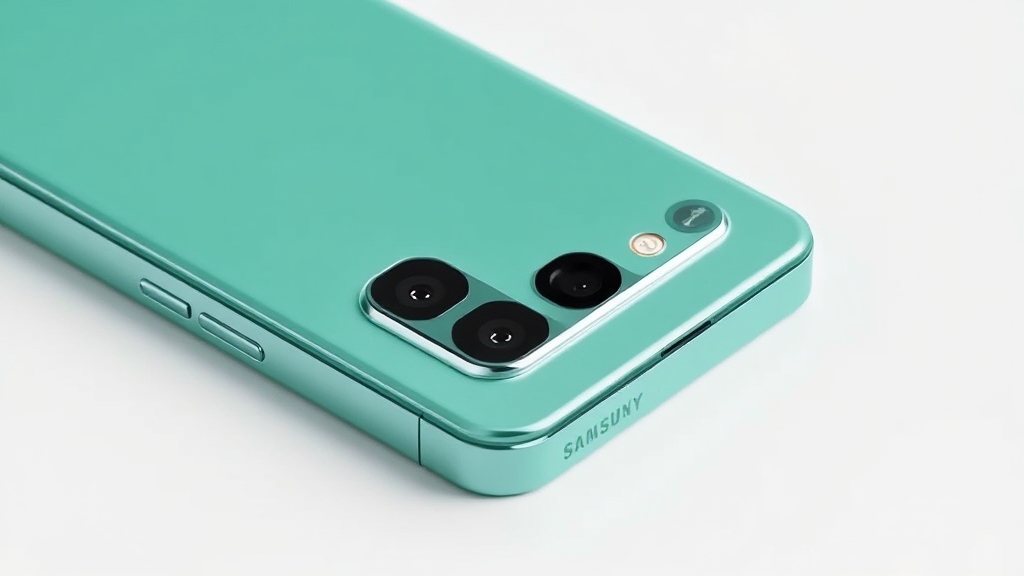 갤럭시 Z 플립 7: 넓어진 커버 디스플레이, 향상된 성능 (realistic 스타일)