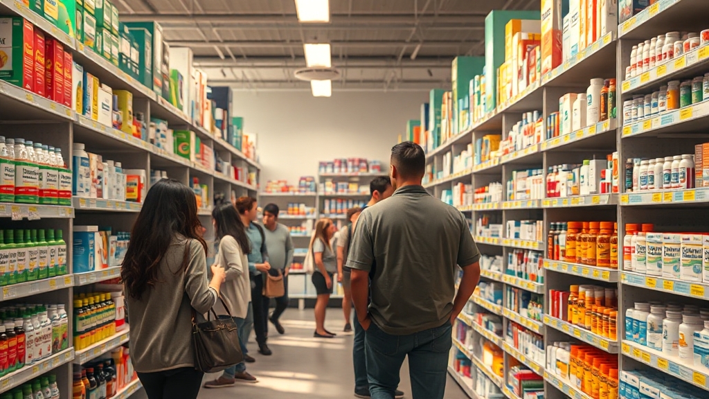 구매 가능한 약 종류 (realistic 스타일)