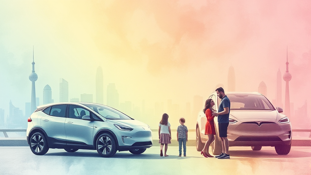 모델Y와 비교, 무엇이 문제? (watercolor 스타일)