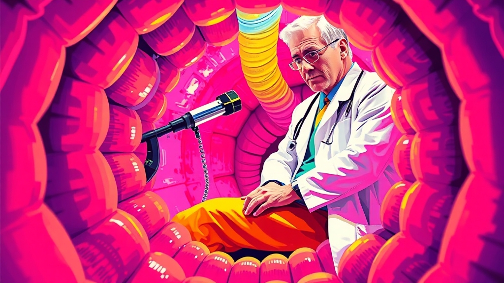대장내시경, 왜 중요할까요? (popart 스타일)