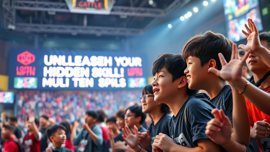 대회 종목 안내 (realistic 스타일)