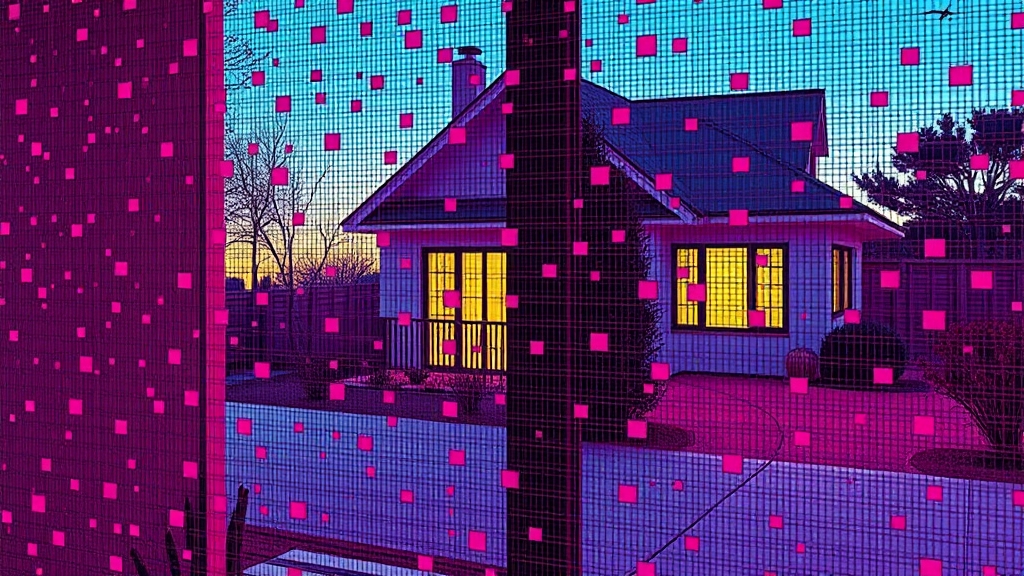 미세 촘촘망 장점과 설치 시 고려사항 (popart 스타일)