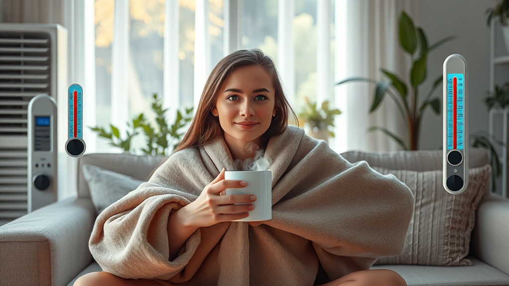 냉방병 치료 및 관리법 (realistic 스타일)