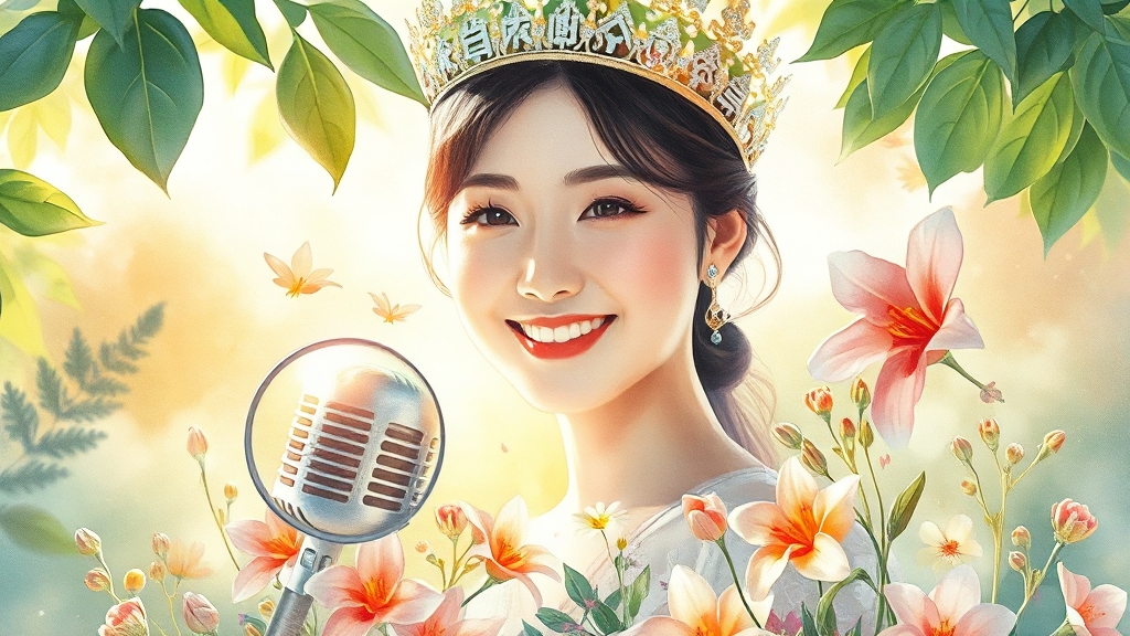한성주 프로필 및 활동 이력 (watercolor 스타일)