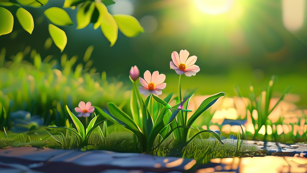 건강한 회복을 기원하는 진심 어린 응원 (realistic 스타일)