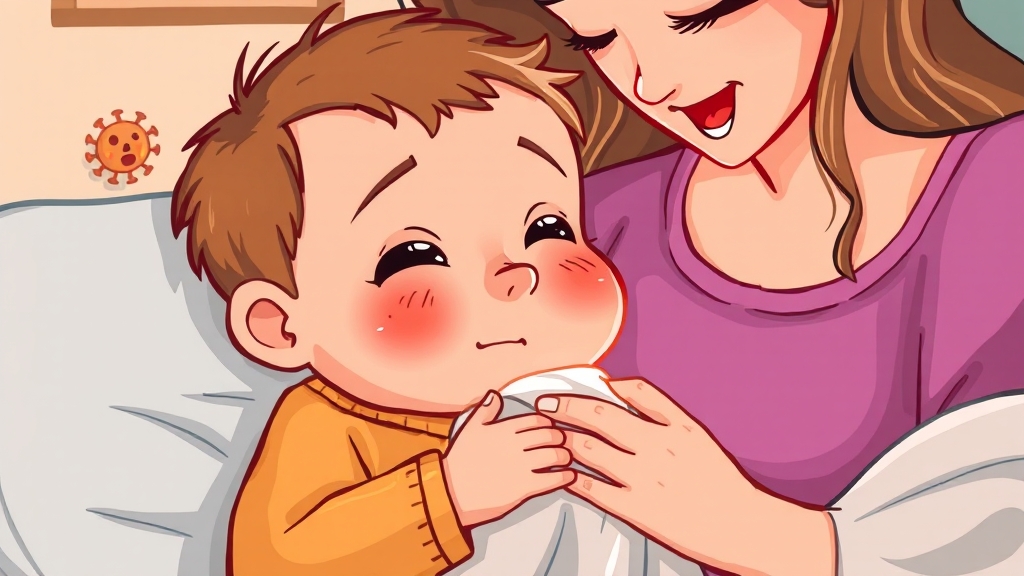 RSV 바이러스 치료 방법 (cartoon 스타일)