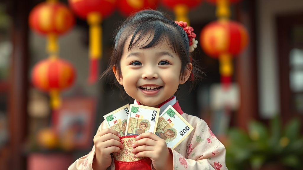 2026년 세뱃돈, 얼마가 적당할까? (realistic 스타일)