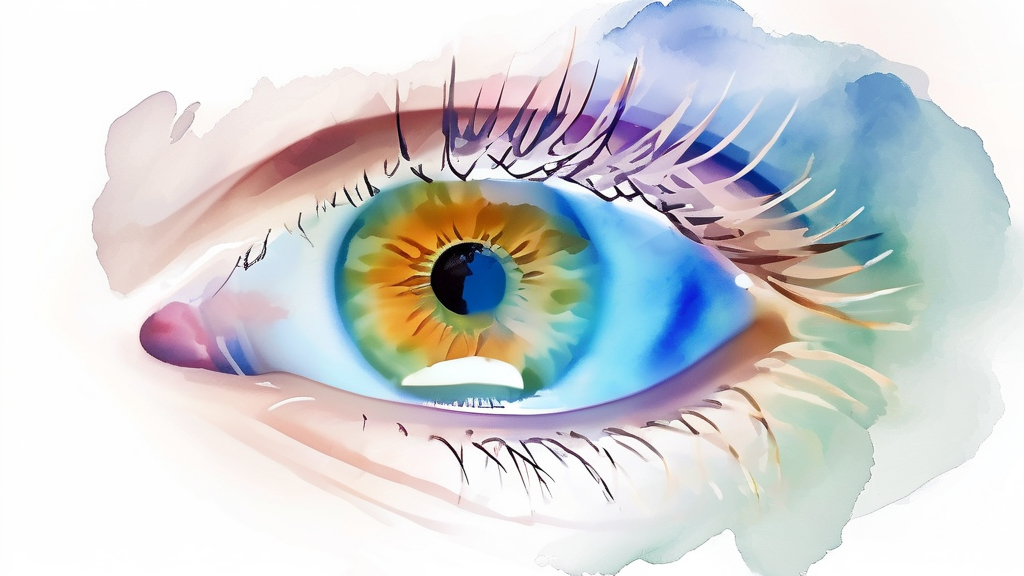 내 눈은 백내장일까? 노안과의 명확한 구분법 (watercolor 스타일)