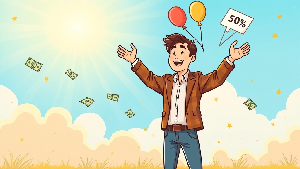 빚탕감 주요 혜택 (cartoon 스타일)