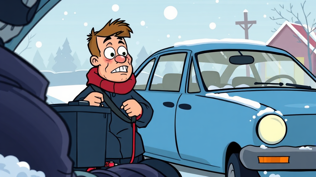 배터리 방전 예방 및 관리법 (cartoon 스타일)