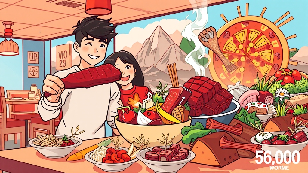 무등산식당 커플 세트 분석 (cartoon 스타일)