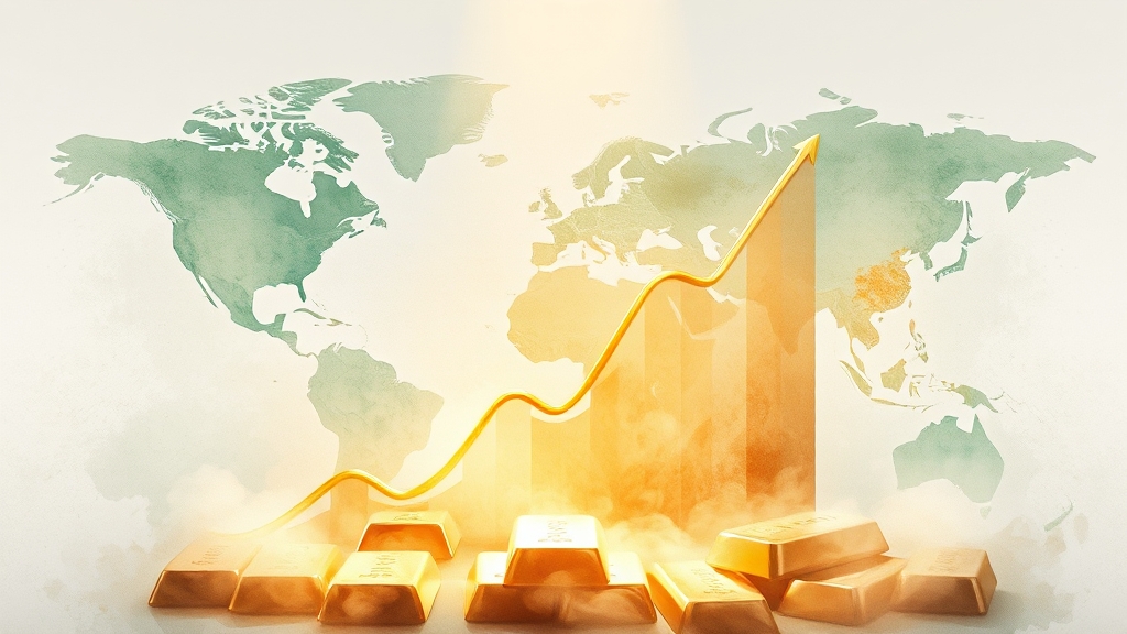 금값 상승/하락 배경과 2025년 전망 (watercolor 스타일)