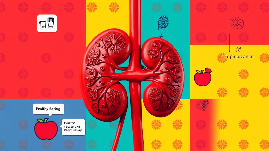 신부전증 원인 분석 (popart 스타일)