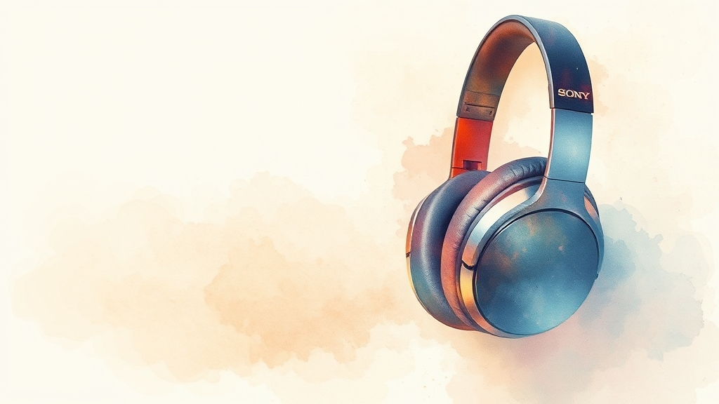 WH-1000XM6: 주요 특징 (watercolor 스타일)