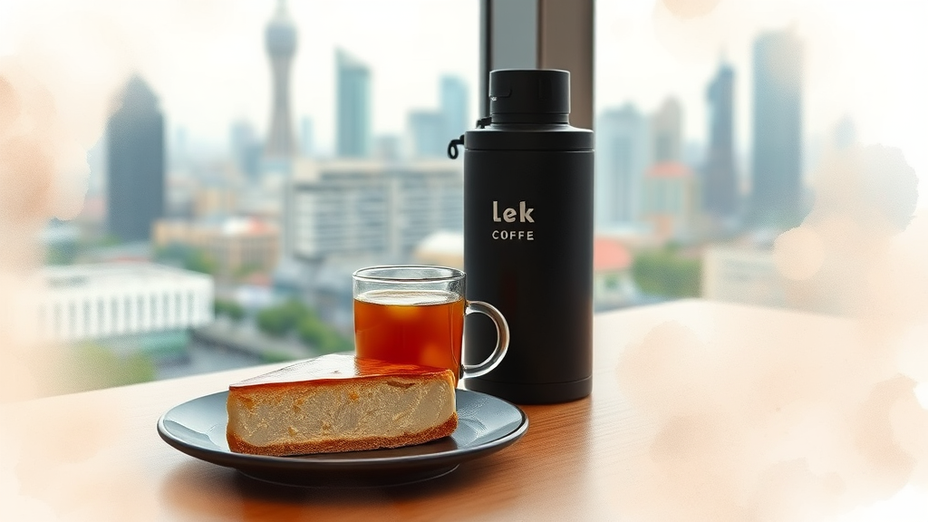 후쿠오카 카페: 도심 속 휴식 (watercolor 스타일)