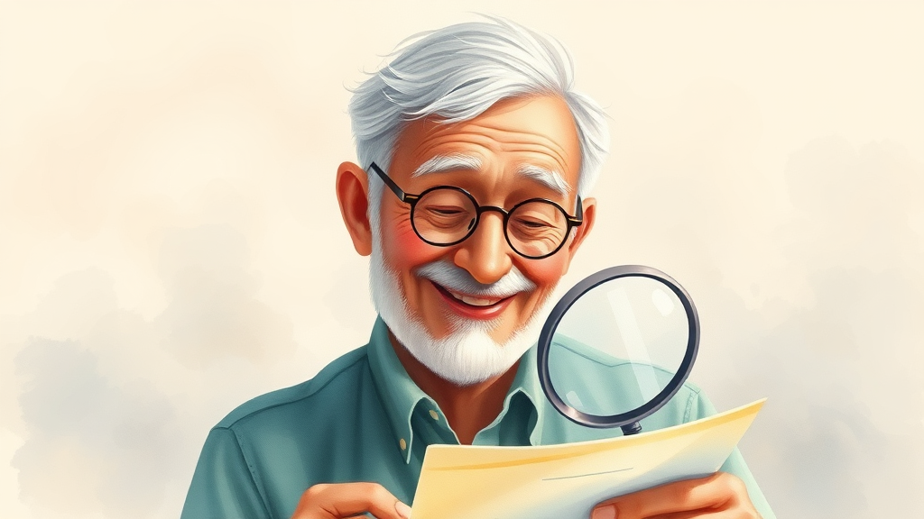 노인일자리 신청 자격 조건 (watercolor 스타일)