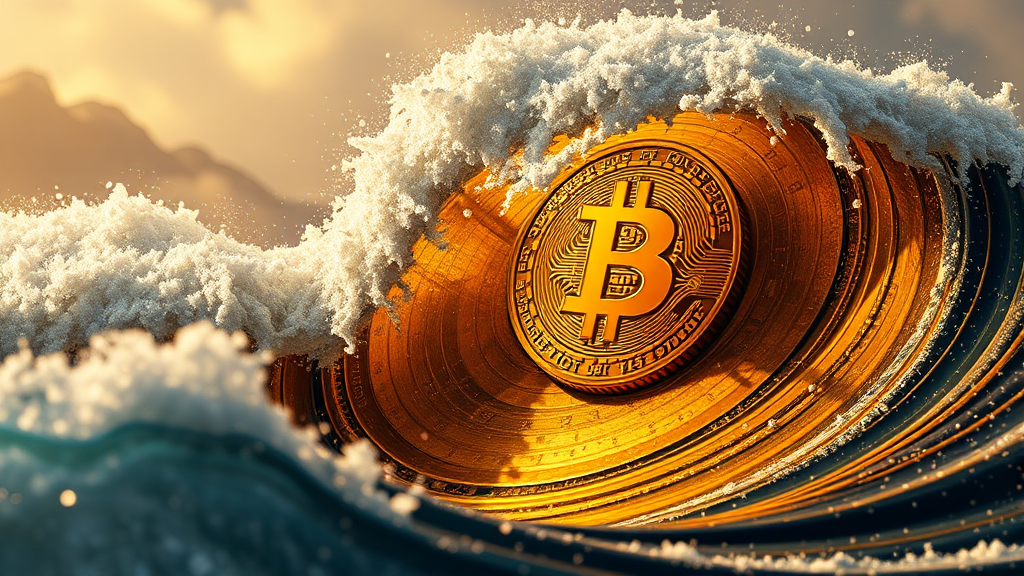 비트코인과 금융 시장: 리스크 및 전망 (realistic 스타일)