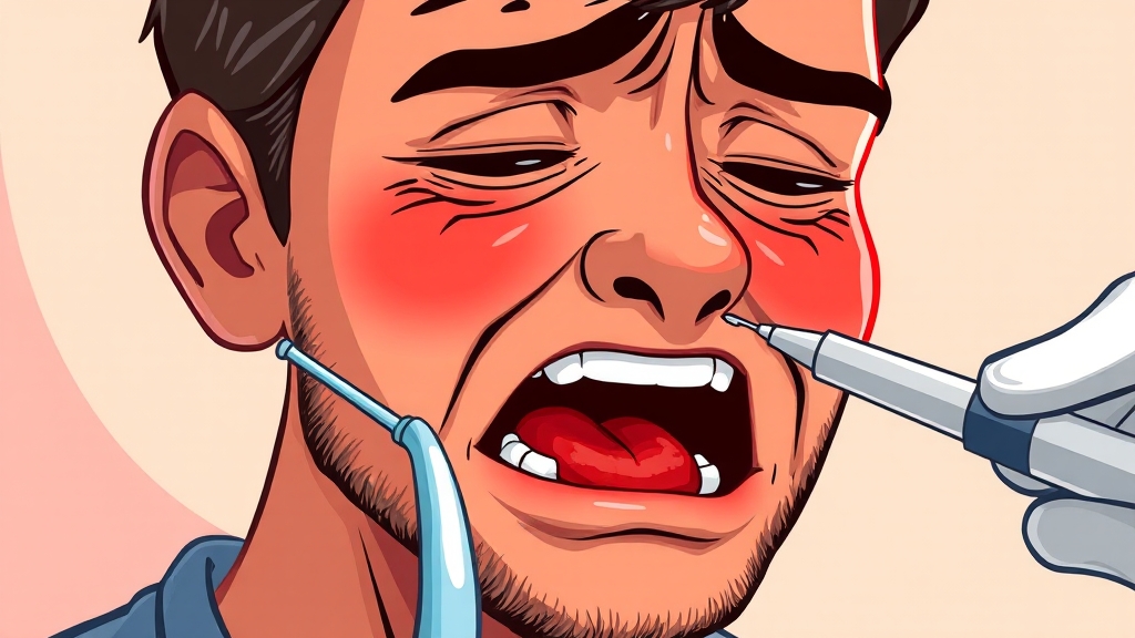 구강 염증, 어떻게 진단할까? (cartoon 스타일)
