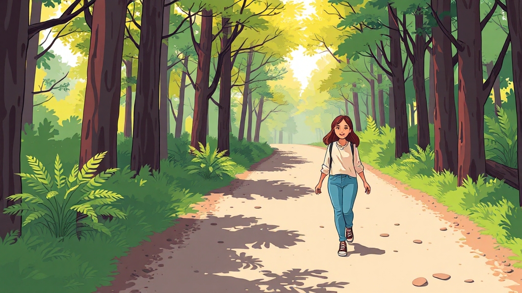 공황장애 극복 생활 습관 & 관리법 (cartoon 스타일)