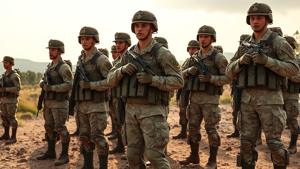 군대 꿈: 계급, 군복, 훈련 의미 (realistic 스타일)