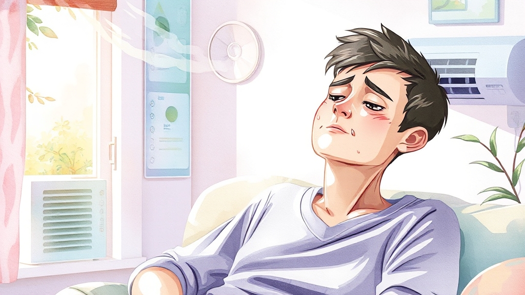 냉방병, 왜 생길까요? (watercolor 스타일)