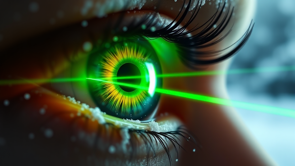 개방각 녹내장 치료 방법 (realistic 스타일)