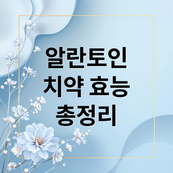 알란토인
치약 효능
총정리 (알란토인 분말 치약)