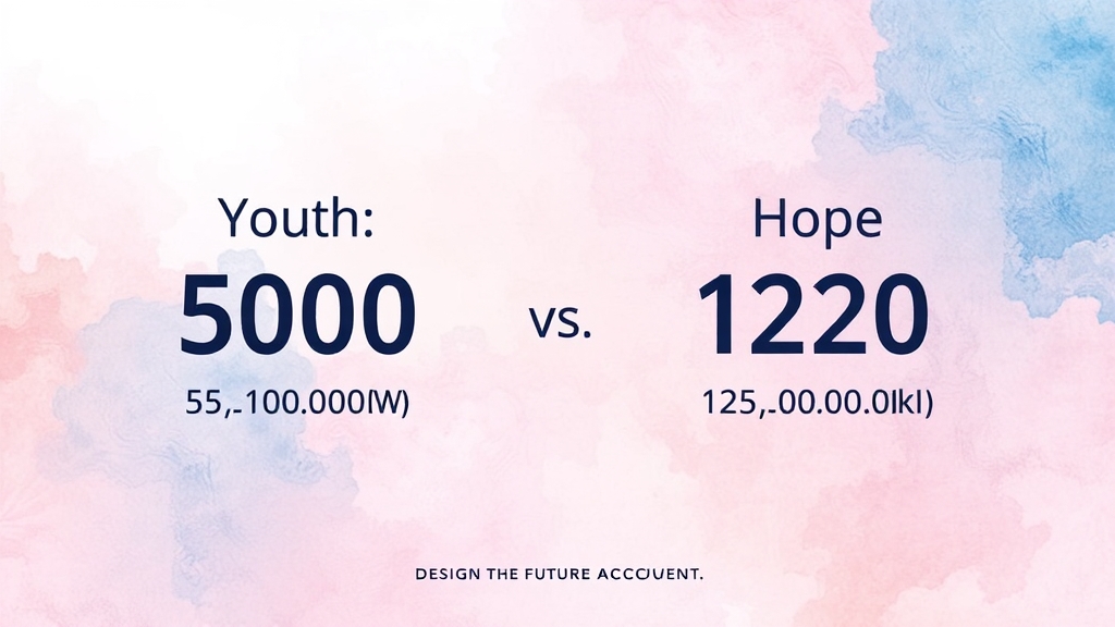 만기 시 수령액 비교 (watercolor 스타일)