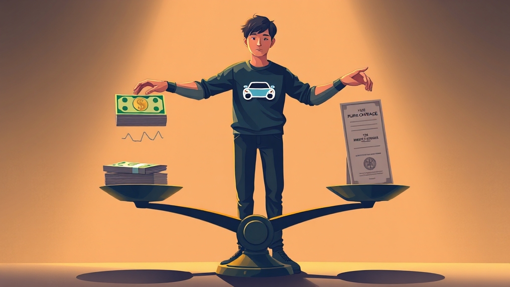 순수보장형 vs 만기환급형: 유형별 장단점 비교 (illustration 스타일)