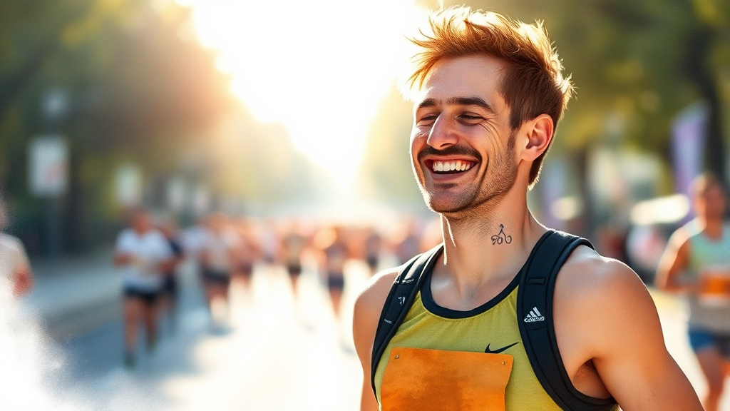 마라톤 후 관리 방법 (watercolor 스타일)