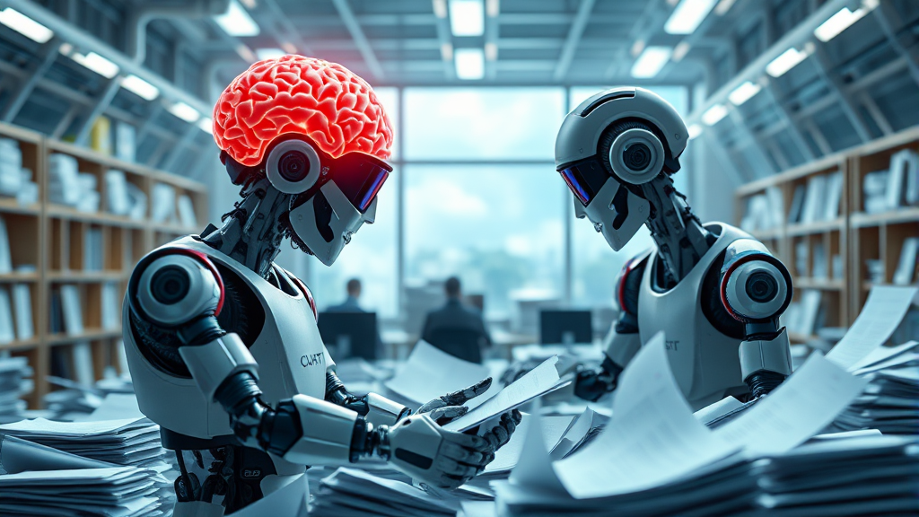 챗GPT를 활용한 업무 효율 향상 (realistic 스타일)