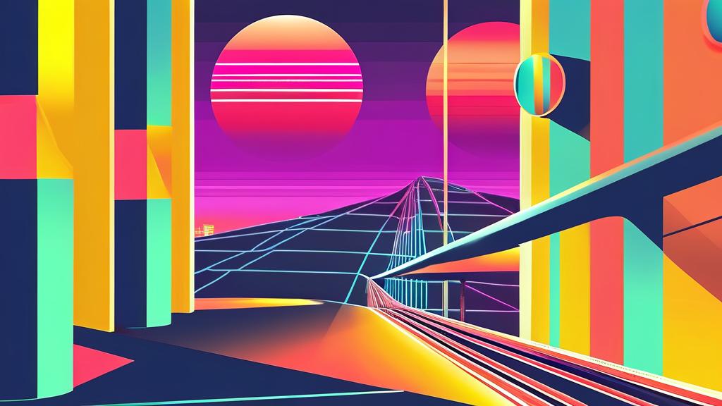 10년 후 기대 수익률: 시뮬레이션과 현실 (illustration 스타일)