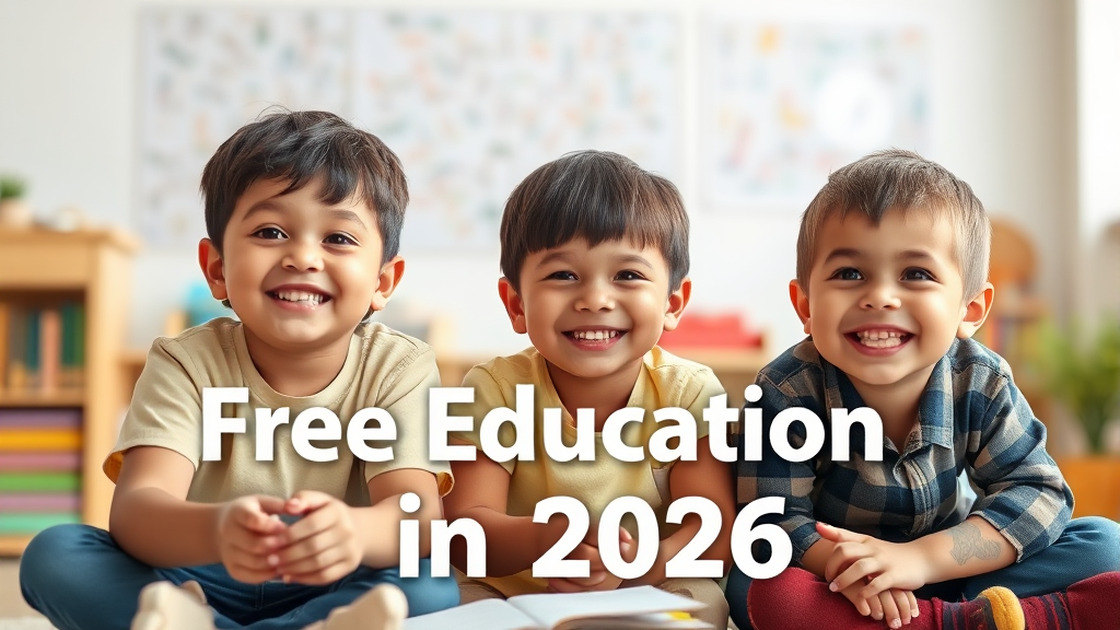 무상교육 대상, 누가 해당될까? (realistic 스타일)