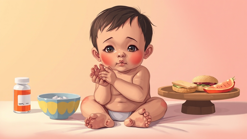 수족구병 치료 및 관리법 (illustration 스타일)