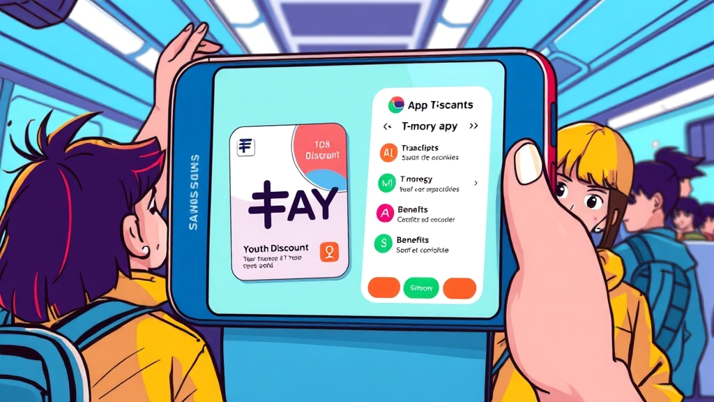 청소년 할인 혜택 (cartoon 스타일)