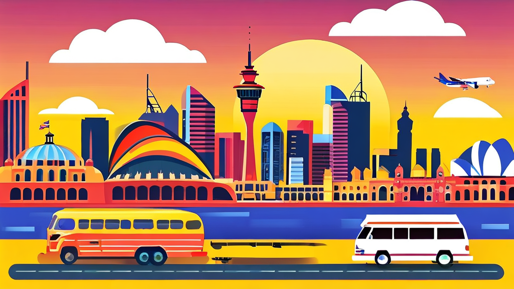 알뜰하게 호주 여행 준비하기: 항공권 외 필수 정보 (illustration 스타일)