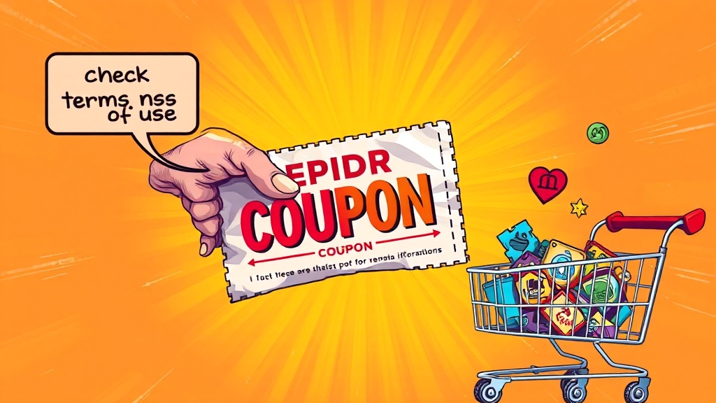 소비쿠폰 사용 시 유의사항 (illustration 스타일)