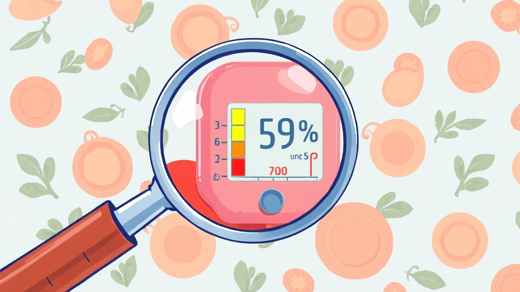 당뇨병 위험 관리: 혈당 (illustration 스타일)