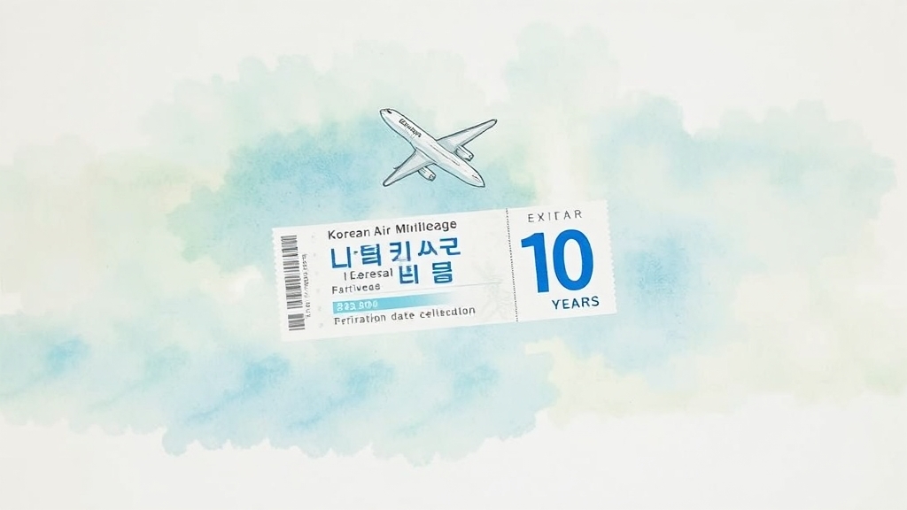 마일리지 조회 & 유효기간 확인법 (watercolor 스타일)