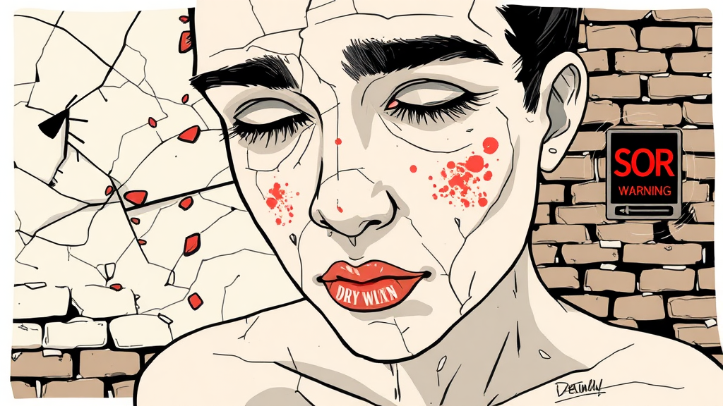 피부 장벽 손상 원인과 증상 (illustration 스타일)