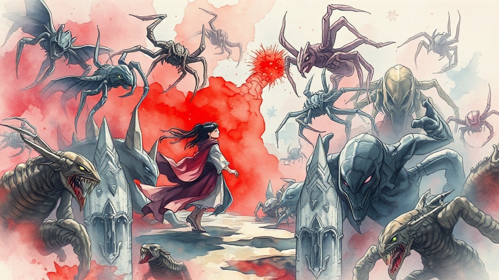 높은 난이도 (watercolor 스타일)