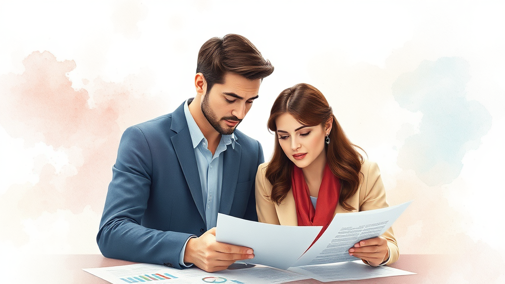 공동명의 시 주의사항, 세금 폭탄 피하기 (watercolor 스타일)