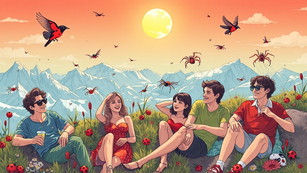러브버그, 언제쯤 사라질까요? (illustration 스타일)