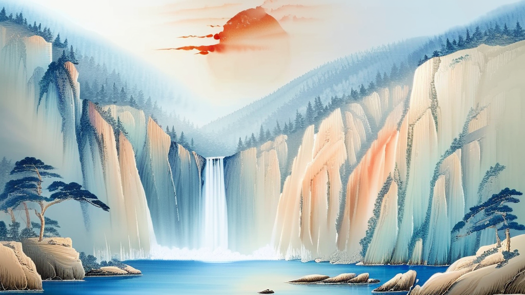 함안 낙화놀이: 500년 역사의 불꽃 이야기 (watercolor 스타일)