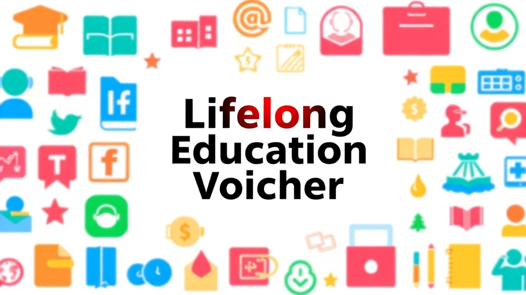 평생교육바우처, 어떤 교육을 받을 수 있나요? (realistic 스타일)